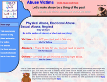 Tablet Screenshot of abusevictims.ca